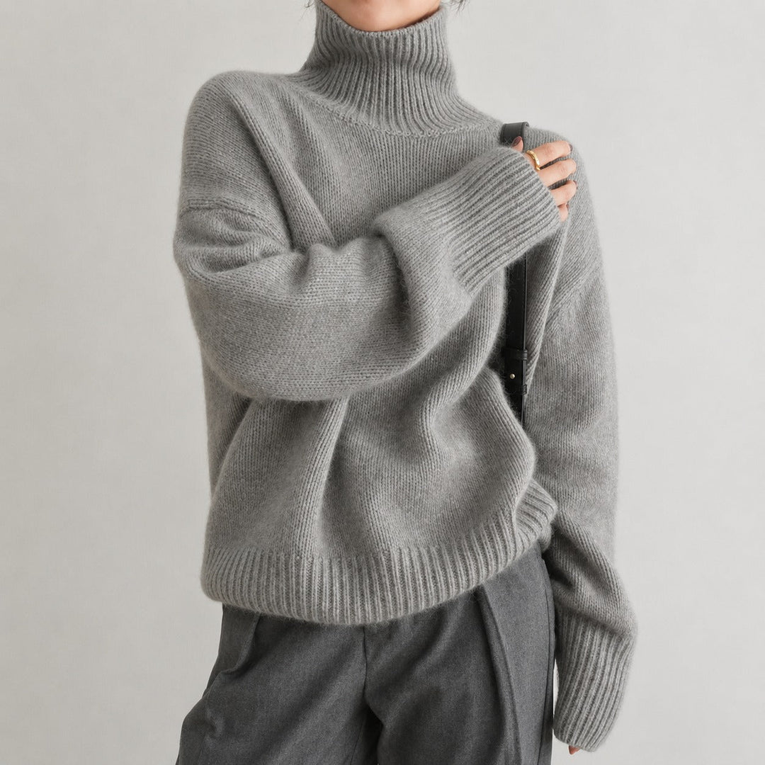 Lea - Pull à col roulé confortable pour femmes