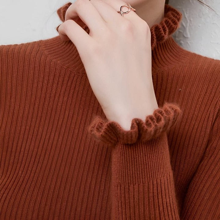 Alva - Pull féminin élégant avec col roulé