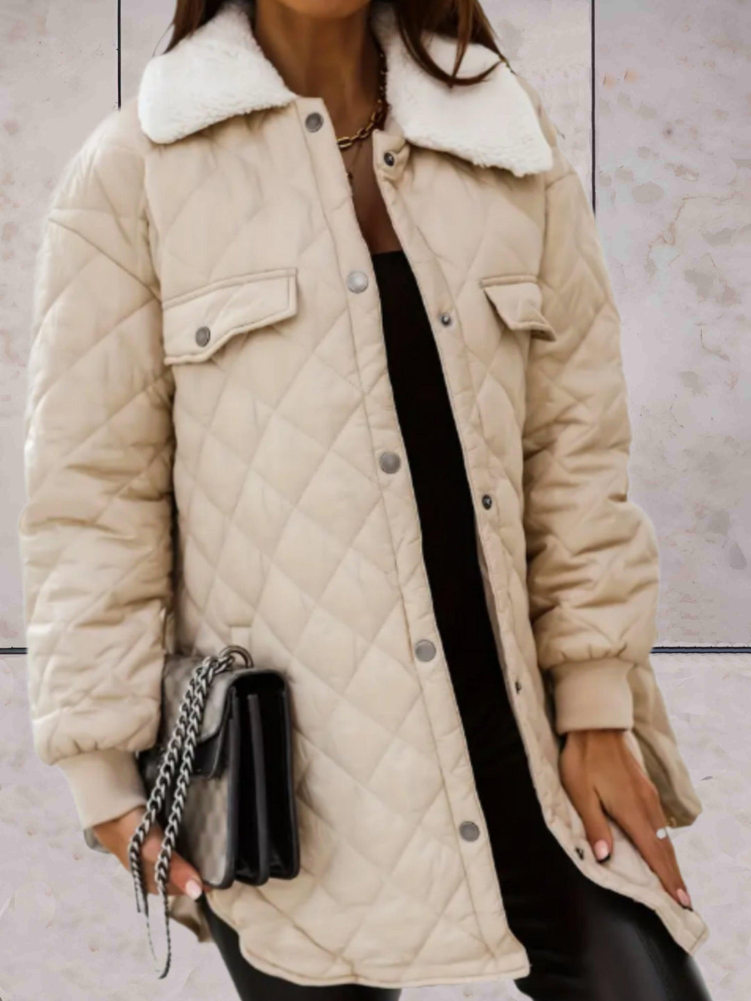Manteau d'hiver long, élégant, confortable et stylé pour femmes