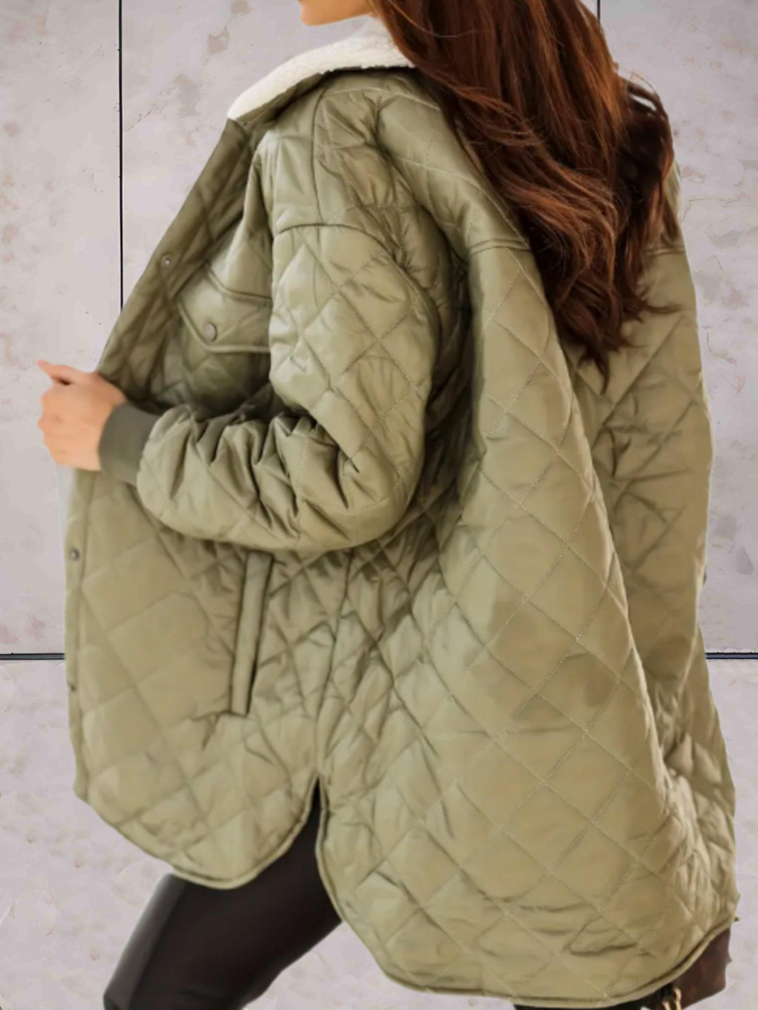 Manteau d'hiver long, élégant, confortable et stylé pour femmes