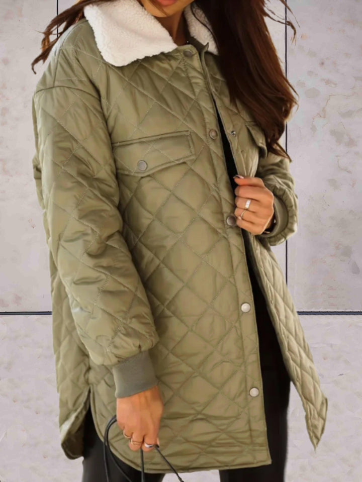 Manteau d'hiver long, élégant, confortable et stylé pour femmes