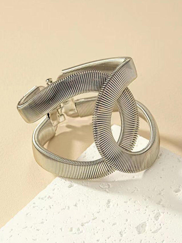 Bracelet réglable ajouré à chaîne, taille ronde