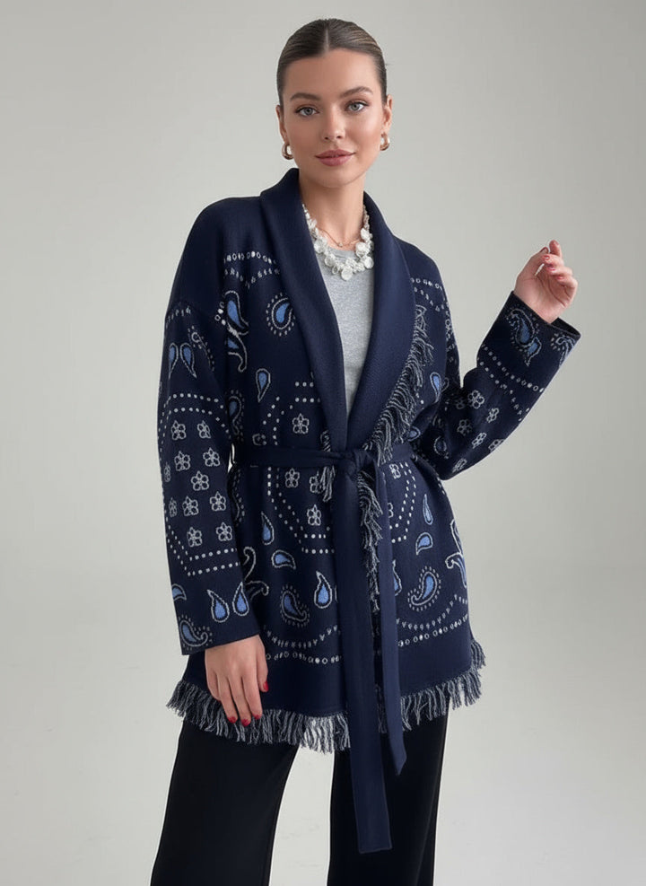 Sarah | Pull en Tricot pour Femmes avec Motif Paisley