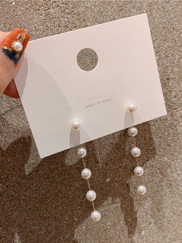 Accessoires de boucles d'oreilles à pampilles à empiècements à géométrie de mode