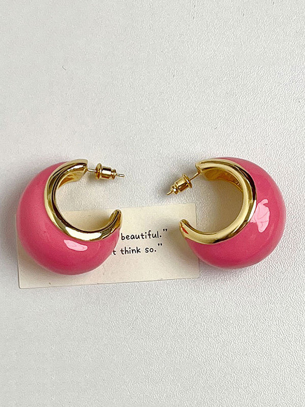 Boucles d'oreilles pendantes géométriques