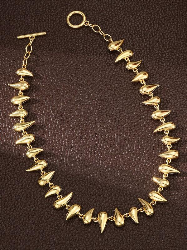 Collier géométrique couleur unie