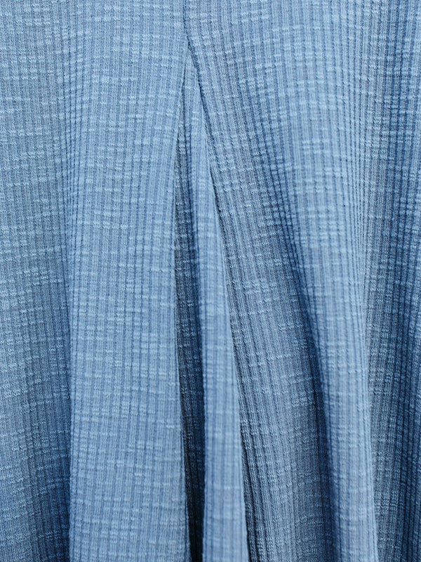 Débardeur ample plissé sans manches, à col en V, couleur unie