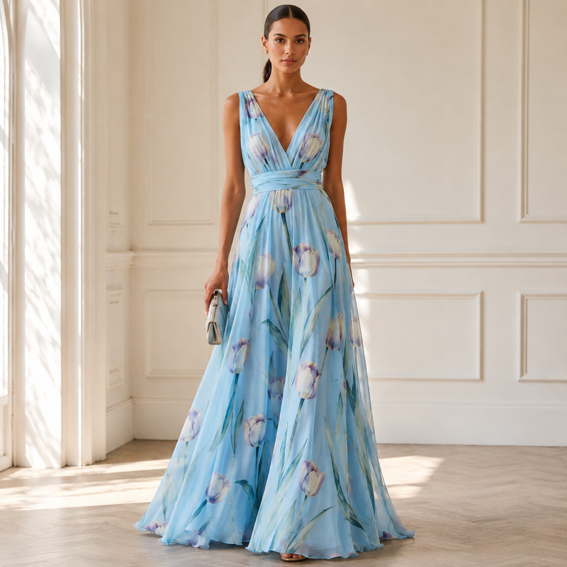 Agathe | Robe Maxi Longue Élégante