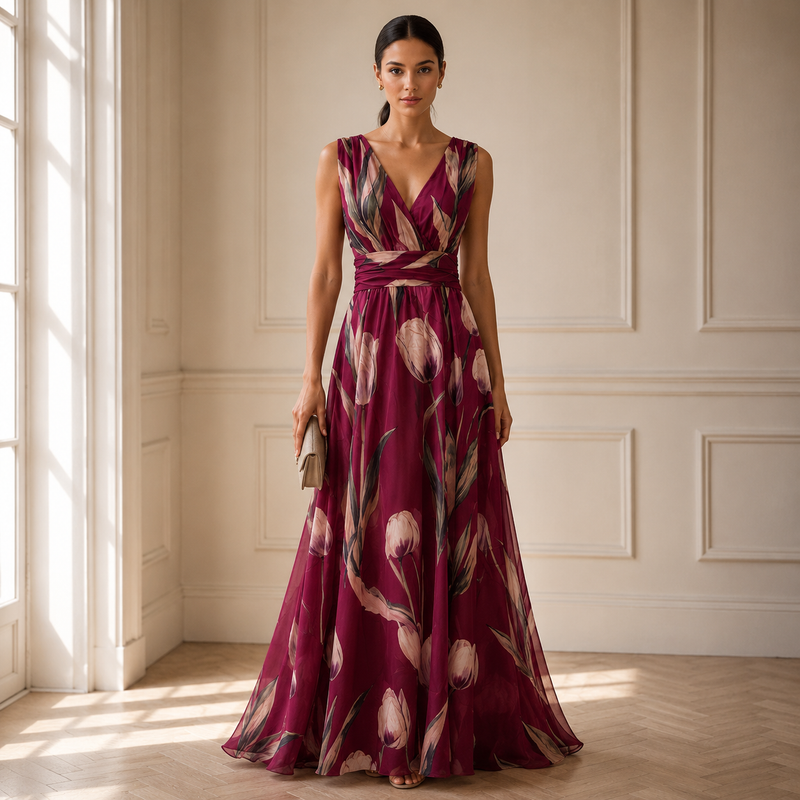 Agathe | Robe Maxi Longue Élégante
