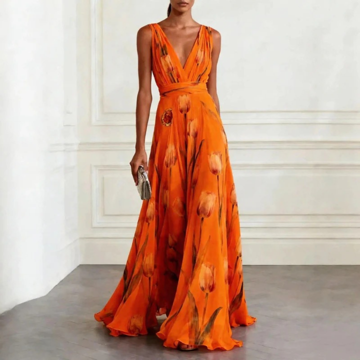 Agathe | Robe Maxi Longue Élégante