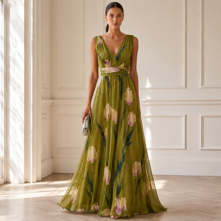 Agathe | Robe Maxi Longue Élégante