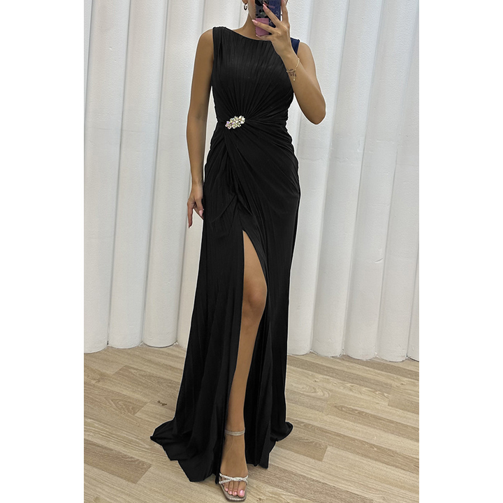 Olive | Robe de mariée maxi plissée