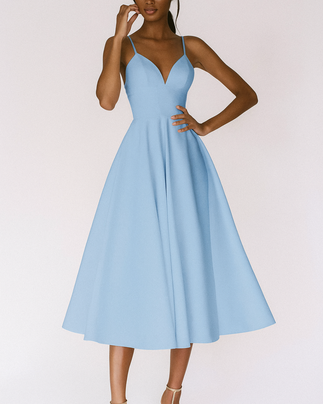 Amalia | Robe midi A-ligne pour les fêtes