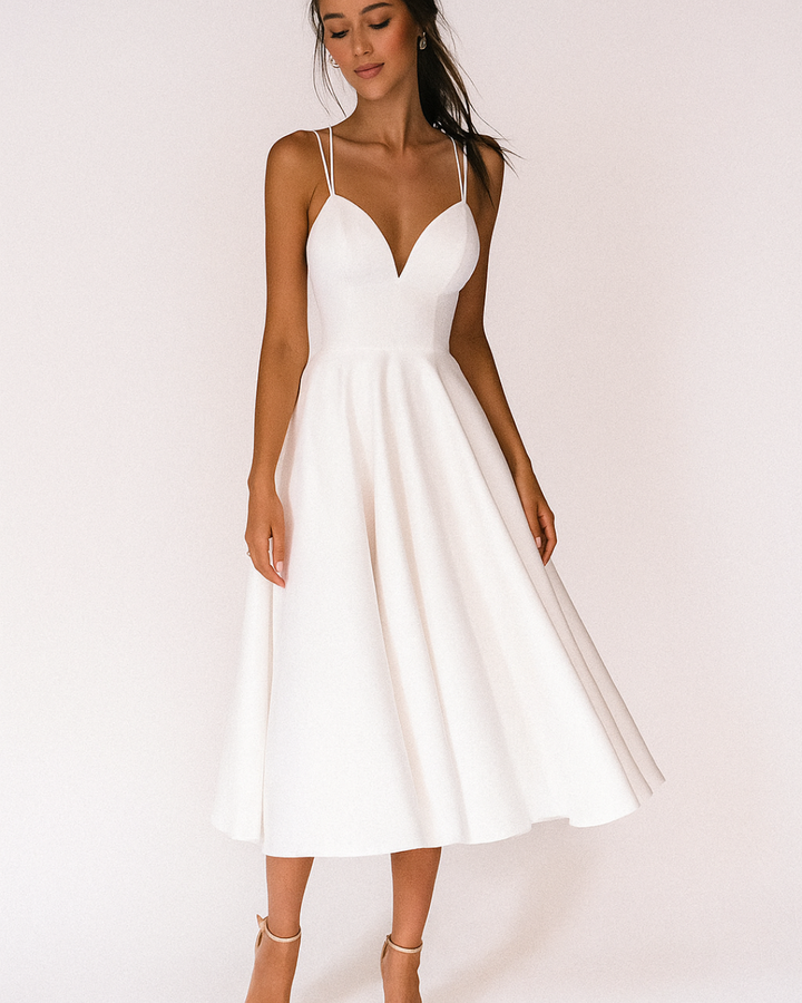 Amalia | Robe midi A-ligne pour les fêtes