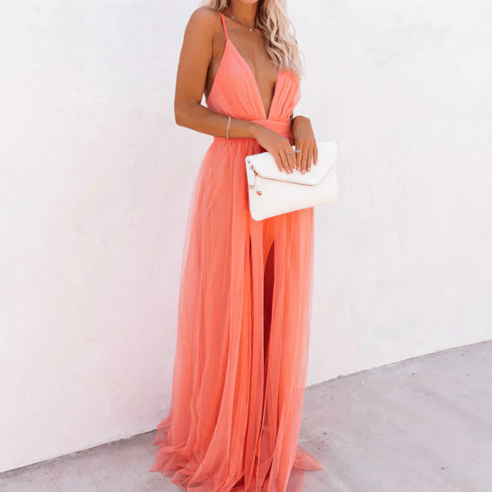 Amalia | Robe Maxi d'Été Femme Fluide Légère Élégante