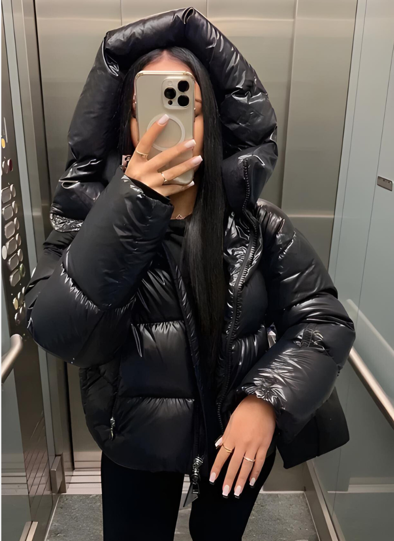 Angelika | Manteau d'hiver oversized à capuche pour femmes