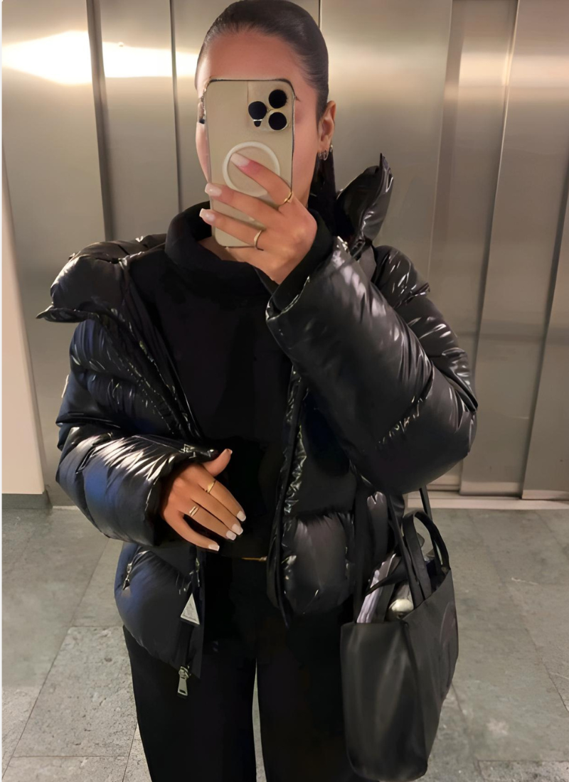 Angelika | Manteau d'hiver oversized à capuche pour femmes