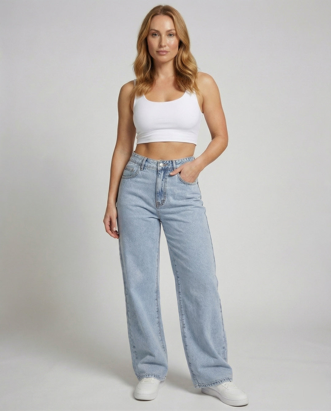 Anna | Jean vintage taille haute pour femmes