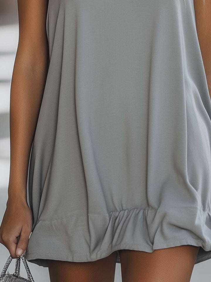 Annelore | Robe Mini Sans Manches à Capuche pour Femmes
