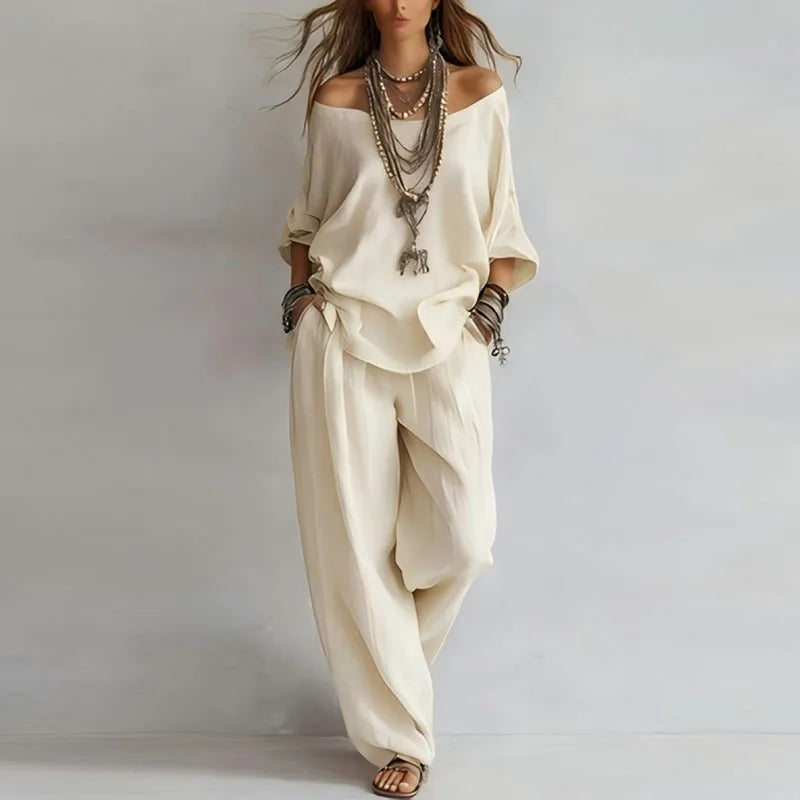 Annika | Ensemble Deux Pièces Femme Off Shoulder