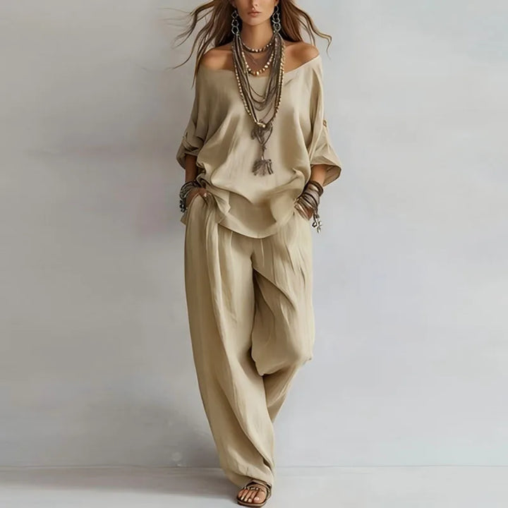 Annika | Ensemble Deux Pièces Femme Off Shoulder