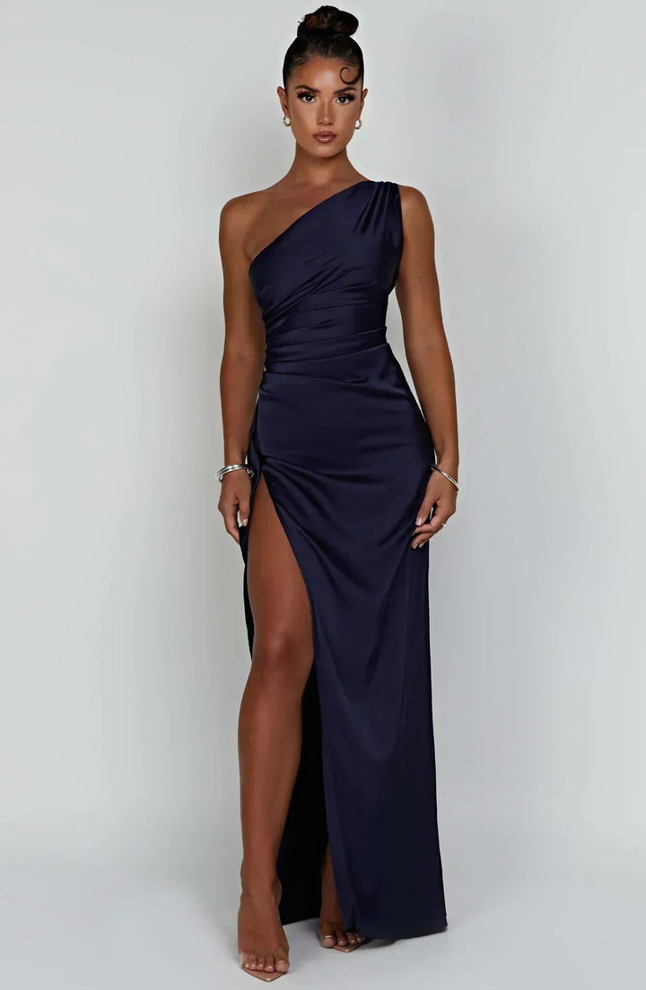 Emilia | Robe Maxi Élegante à Une Épaule pour Femmes