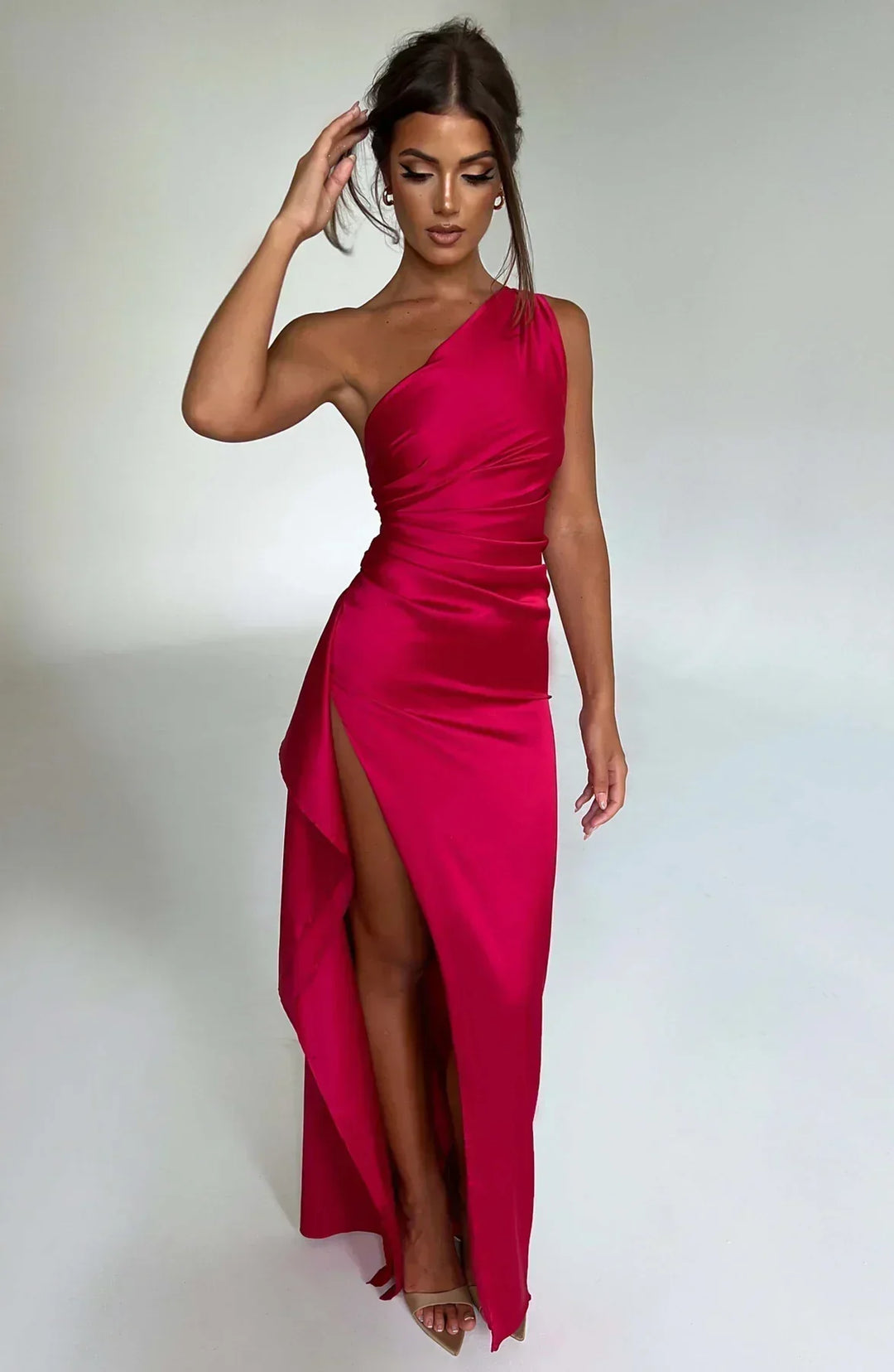 Emilia | Robe Maxi Élegante à Une Épaule pour Femmes