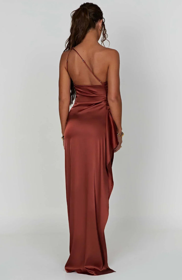 Emilia | Robe Maxi Élegante à Une Épaule pour Femmes