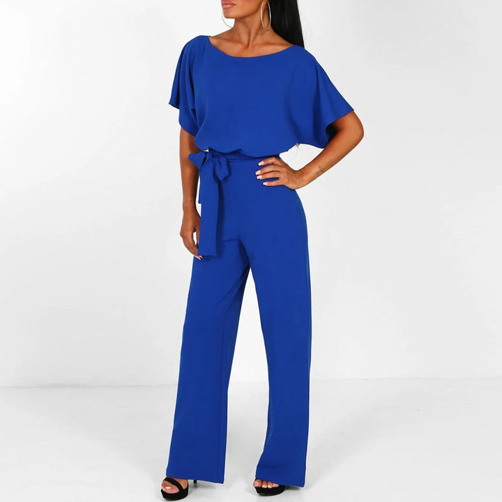 Quirina | Combinaison Large Femme avec Ceinture Manches Courtes – Combinaison Pantalon Large 2026