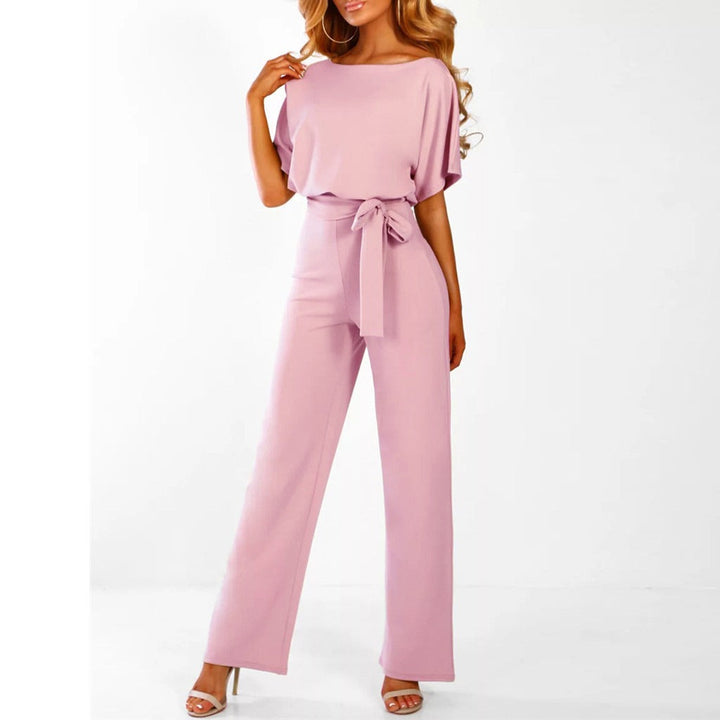 Combinaison Femme Elianne avec jambe large et lacet à la taille