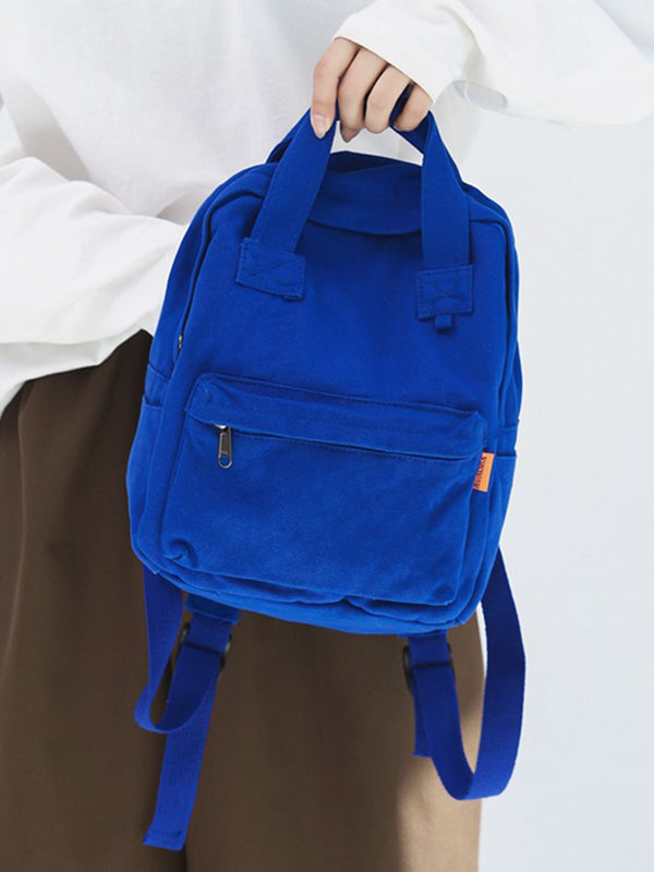 Sac à dos simple et décontracté en toile de 5 couleurs