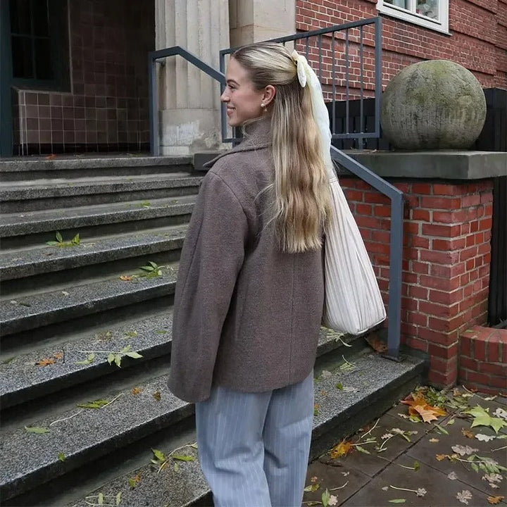 Wanda | Manteau élégant à revers pour femmes