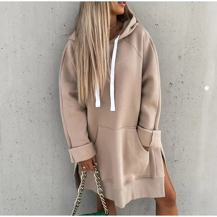 Hoodie Oversize Chaud Femme | Long