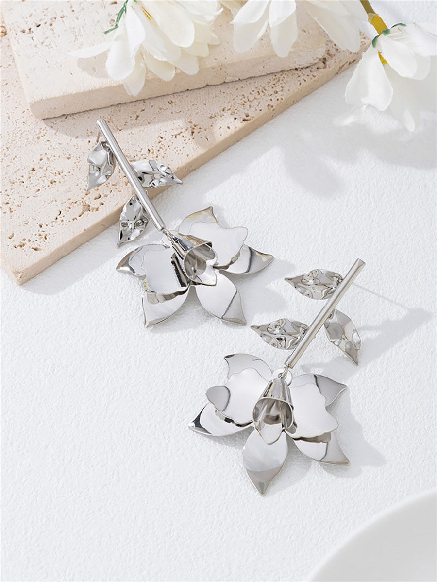 Boucles d'oreilles en forme de fleur