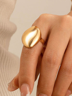 Bague géométrique brillante