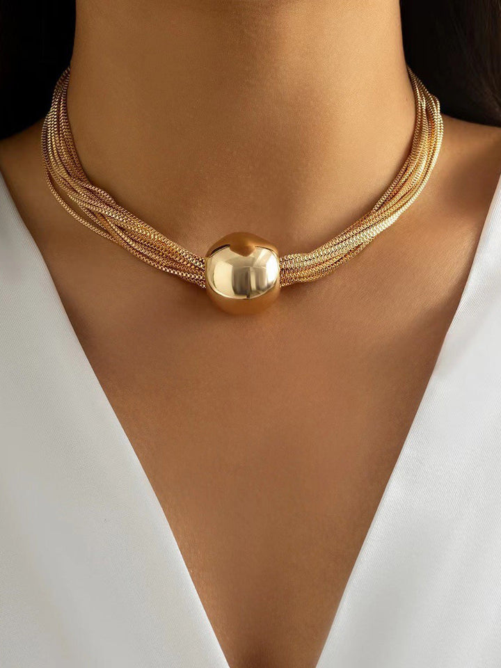 Collier géométrique à chaîne