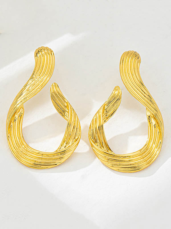 Boucles d'oreilles pendantes géométriques