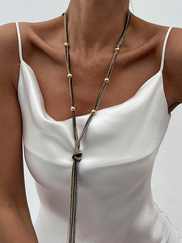 Collier à pompons