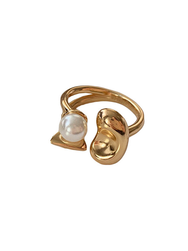 Bague Simple Perles Chic Originale