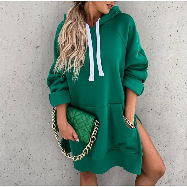 Hoodie Oversize Chaud Femme | Long