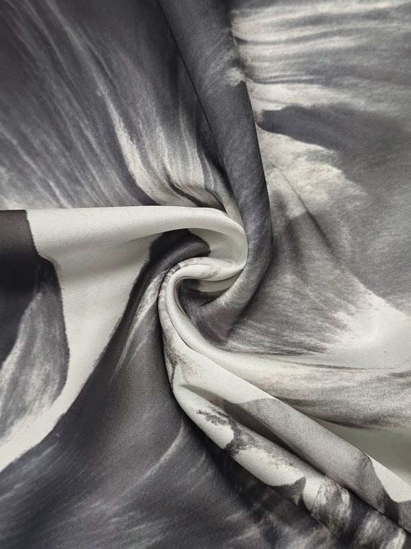 Robe de soirée longue ample asymétrique fendue sur le côté à manches chauve-souris, à imprimé floral, à empiècements, asymétrique à une épaule