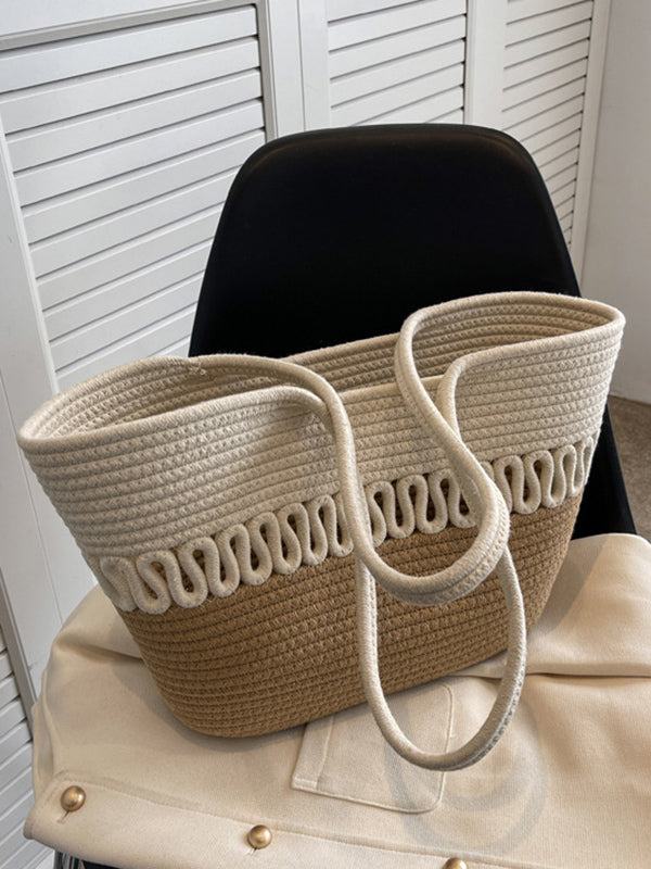 Sac à main ajouré couleur contrastée