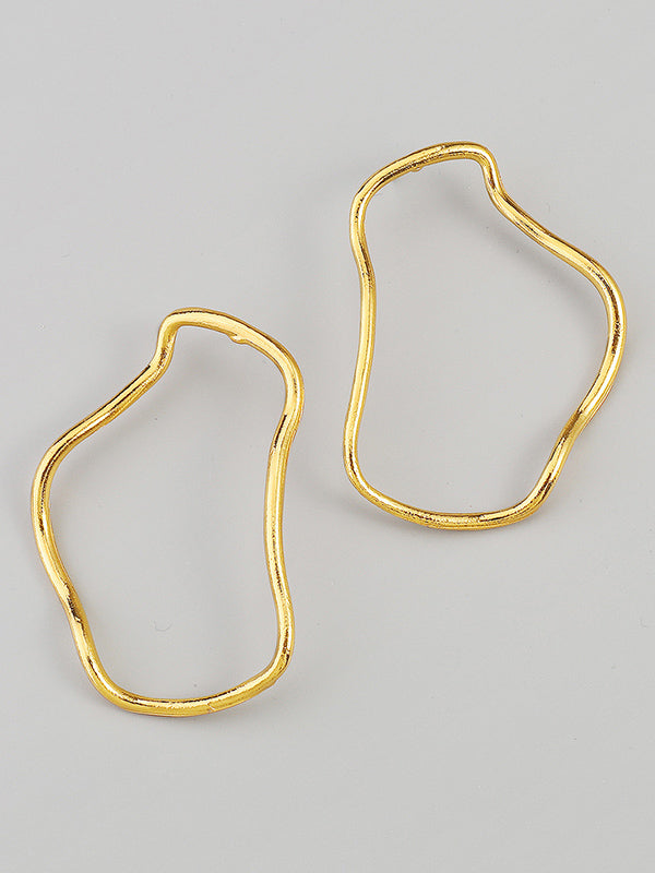 Boucles d'oreilles pendantes géométriques normcore