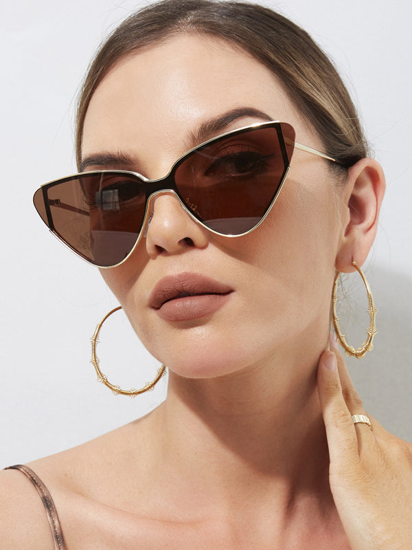 Lunettes de soleil géométriques anti-UV