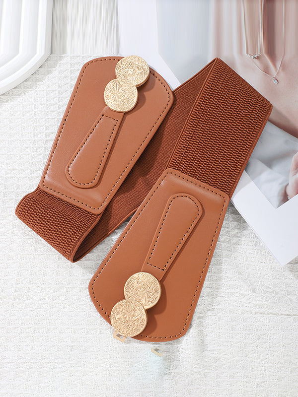 Ceinture à taille élastique, à empiècements