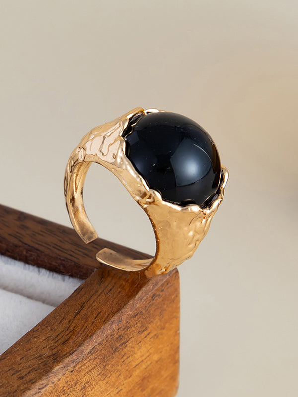 Bague géométrique à strass