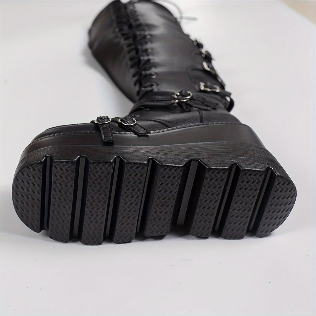 Bottes Overknee Femme | Talon Bloc Moyen avec Tige