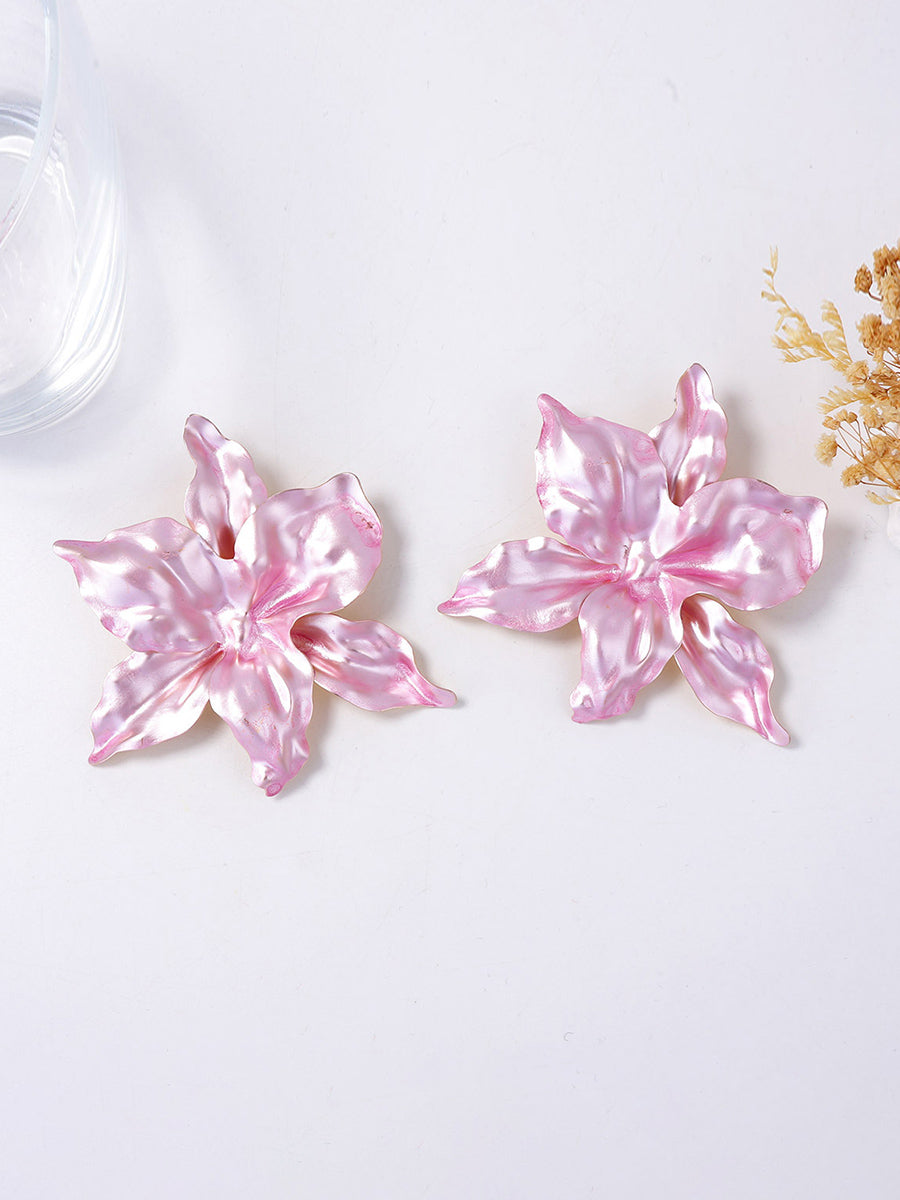 Boucles d'oreilles en forme de fleur