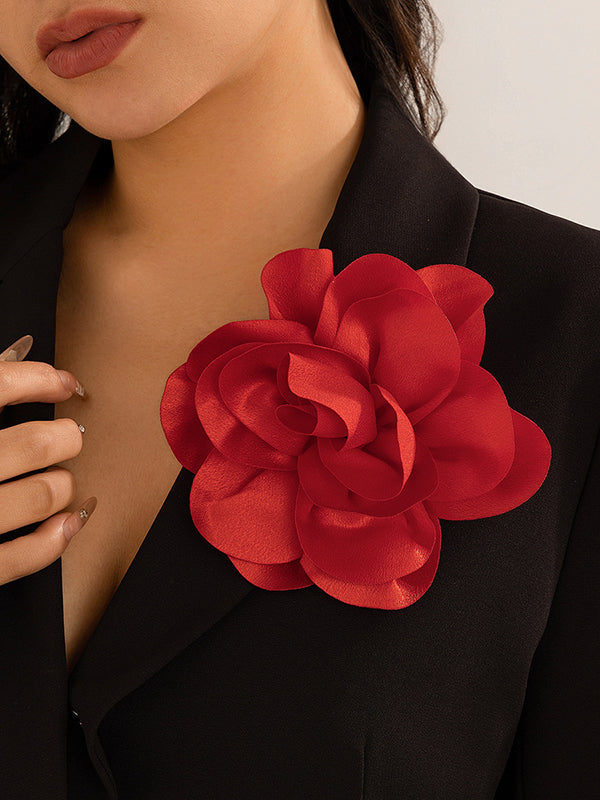 Broche à fleurs en 3D