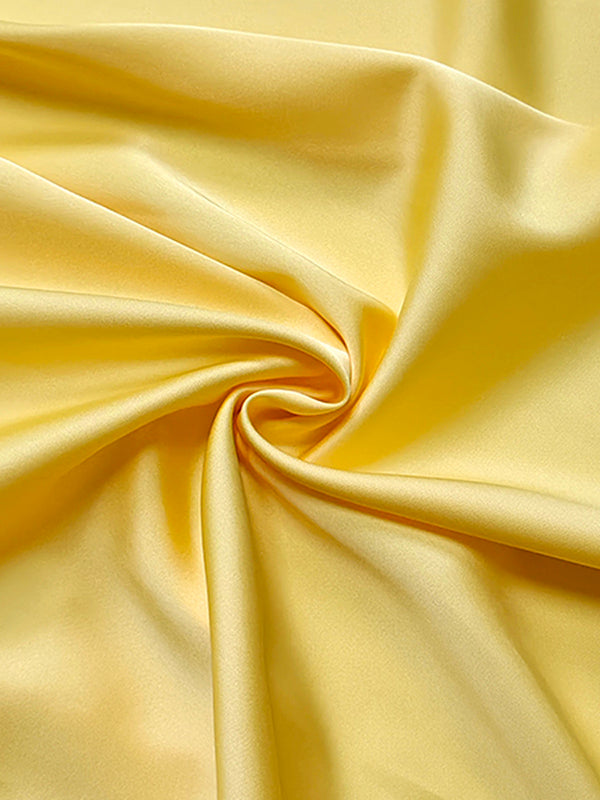 Robe longue ample à ourlet plongeant, à bordure volantée, à taille nouée, à col en V, couleur unie